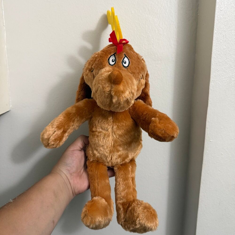 Aurora World Dr. Seuss The Grinch Max The Dog Plush Stuffed Animal Toy